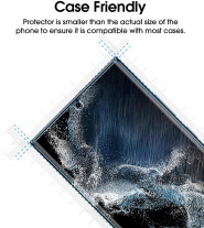 Скрийн протектор от закалено стъкло за 5D FULL SCREEN  Full Glue напълно залепващ за Samsung Galaxy S22 5G S901 черен кант